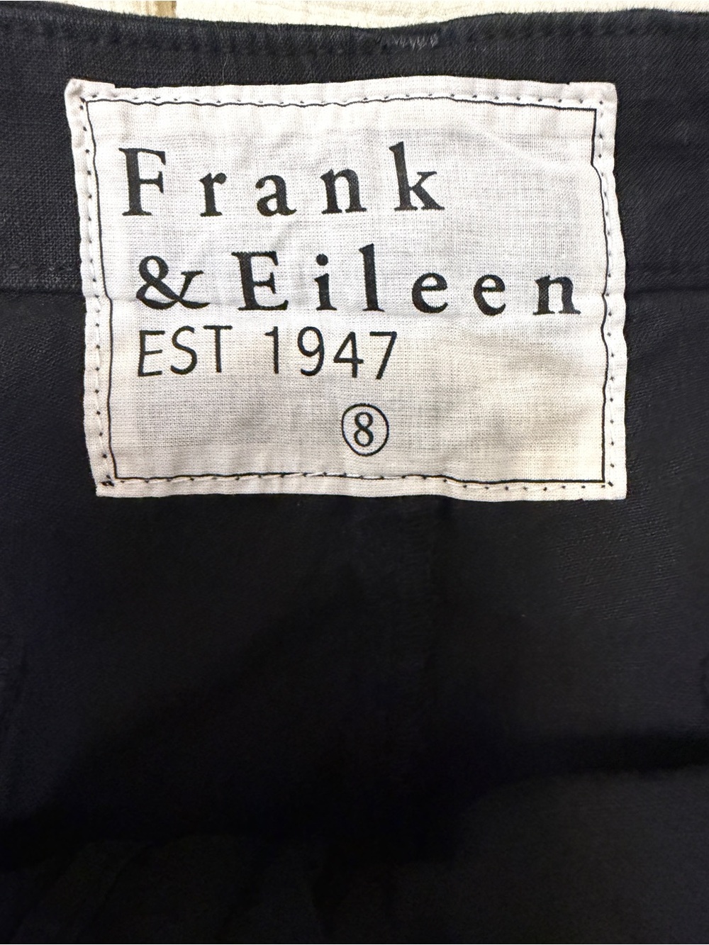 Frank & Eileen Kinsale Pant Size 8 Relaxed Tailored Trouser